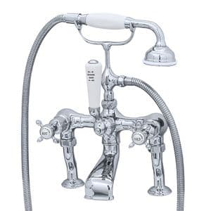 3501/1 Perrin & Rowe Bath Shower Mixer Tap And Pillar Unions Crosshead