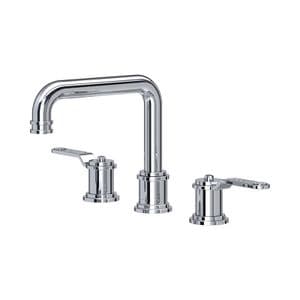 3606 Perrin & Rowe Armstrong Deck Mounted Three Hole Basin Mixer Tap - Dual Lever