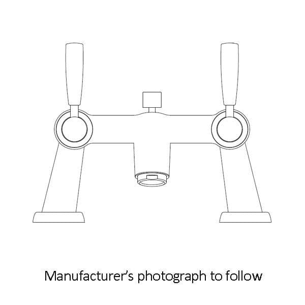 3807 Perrin & Rowe Langbourn Bath Shower Mixer Tap for Floor Legs Lever