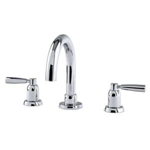3955 Perrin & Rowe Langbourn Deck Mounted Three Hole Tubular Basin Mixer Tap - Lever