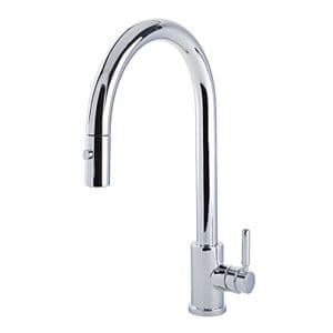 4044 Perrin & Rowe Juliet Sink Mixer with 'C' Spout and Pull Down Rinse