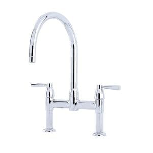 4293 Perrin & Rowe Langbourn Two Hole Sink Mixer Tap With Lever Handles
