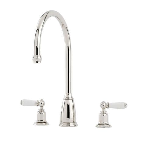 4371 Perrin & Rowe Athenian Three Hole Sink Mixer Tap