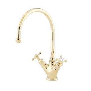4385 Perrin & Rowe Phoenician Monobloc Mixer Tap with Crosshead Handles