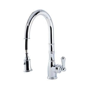 4744 Perrin & Rowe Provence Sink Mixer with Single Lever and Pull Down Rinse