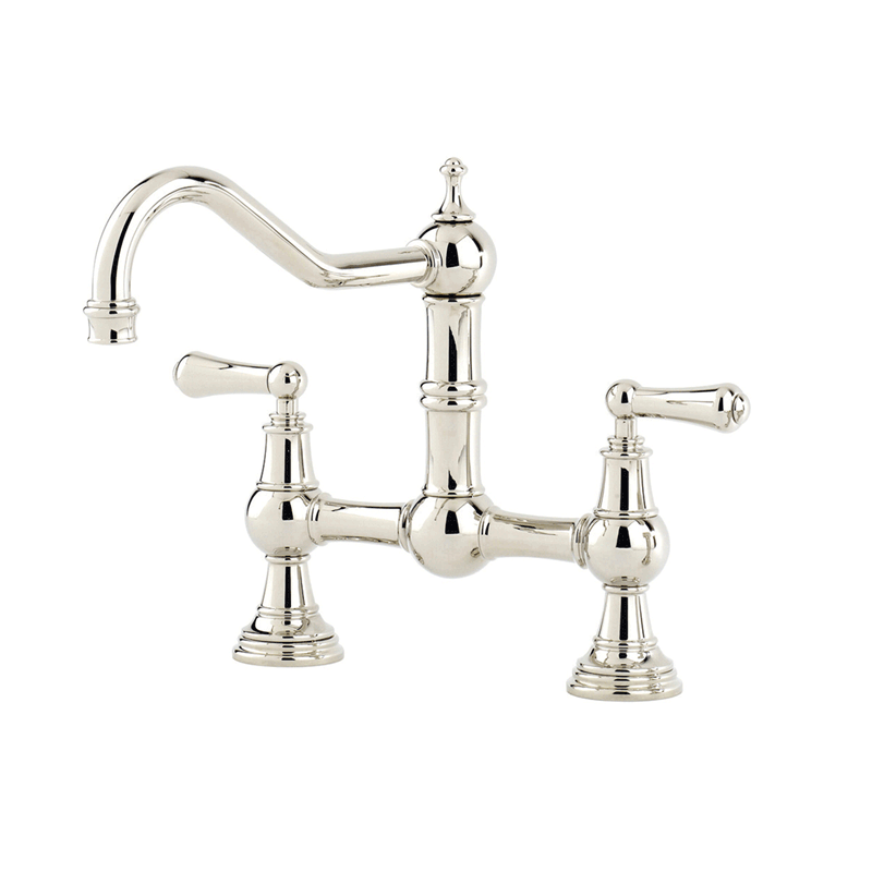 4751 Perrin & Rowe Provence Two Hole Sink Mixer Tap With Lever Handles