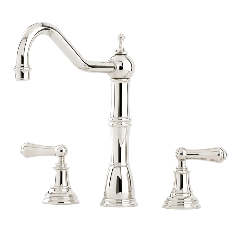 4771 Perrin & Rowe Provence Three Hole Sink Mixer Tap With Lever Handles