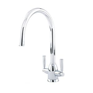 4861 Perrin & Rowe Langbourn Monobloc Sink Mixer Tap C Spout with Lever Handles