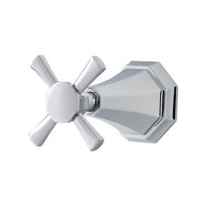 5142 Perrin & Rowe Deco Concealed 1-Inlet, 2-Outlet Shower Diverter Tap With Crosstop Handle