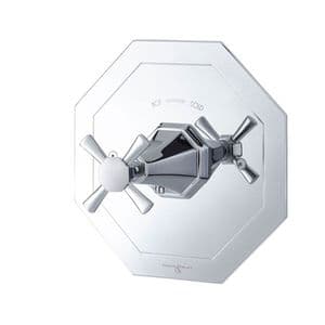 5158 Perrin & Rowe Deco Concealed Thermostatic Shower Without Flow Control With Crosstop Handle