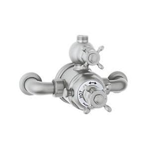 5552 Perrin & Rowe Exposed Thermostatic Shower Mixer with Crosshead Handles