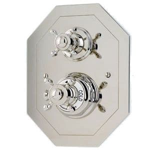 5556 Perrin & Rowe Concealed Thermostatic Shower Mixer with Crosshead Handles