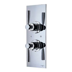 5951 Perrin & Rowe Langbourn Concealed Thermostatic Shower Mixer with Shut-Off Valve - Lever