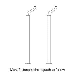 6380 Perrin & Rowe Georgian Extended Pillar Unions And Floor Legs For Bath Shower Mixer Tap