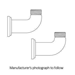 6381 Perrin & Rowe Wall Unions For Bath Shower Mixer Tap