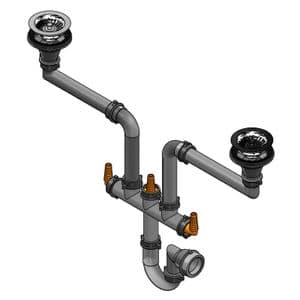 6490 Perrin & Rowe Double Bowl Kitchen Sink Waste Kit