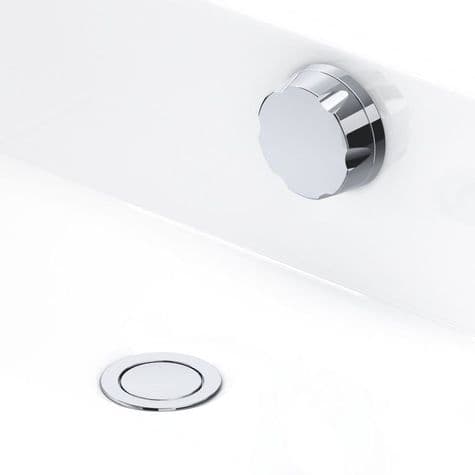 6741 Perrin & Rowe Bath Pop-up Waste And Overflow With Concealed Pipes 550mm