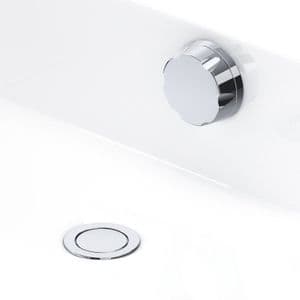 6745 Perrin & Rowe Bath Pop-up Waste And Overflow With Concealed Pipes 900mm