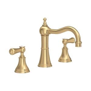 CLEARANCE - 3723 Perrin & Rowe Georgian 3 Hole Country Spout Basin Mixer Tap - Satin  Brass