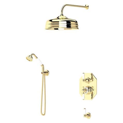 CLEARANCE - TSS4 Perrin & Rowe Traditional Shower Set 4 - Polished Brass