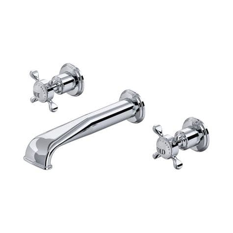 3561 Perrin & Rowe 3-hole Wall Mounted Basin Tap Set