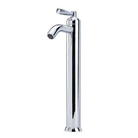 NEXT DAY - 3871 Perrin & Rowe Langbourn Deck Mounted Tall Monobloc Basin Mixer Tap Lever - Brass