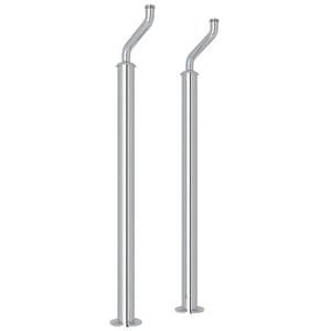 NEXT DAY 6388 Perrin & Rowe Extended Pillar Unions and Floor Legs - Chrome