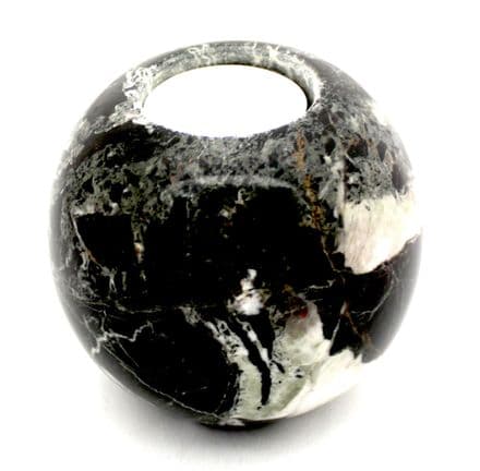 Black Marble Tea Light Holder