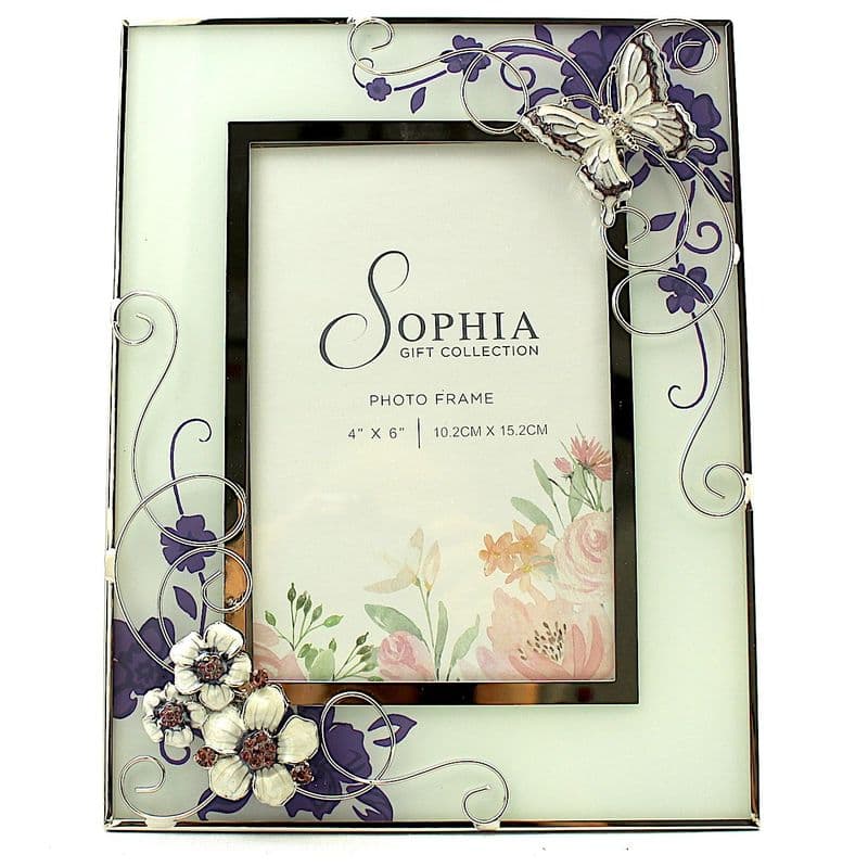 Butterfly Flowers Frame