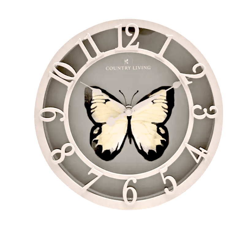 Butterfly Outdoor Clock
