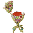 Floral Egg  Bee Trinket Box