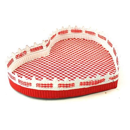 Gingham Heart Tray