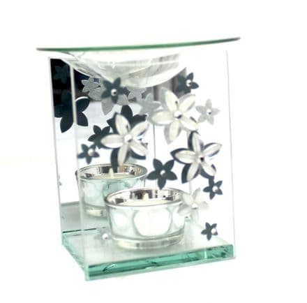 Glass Floral Oil Burner