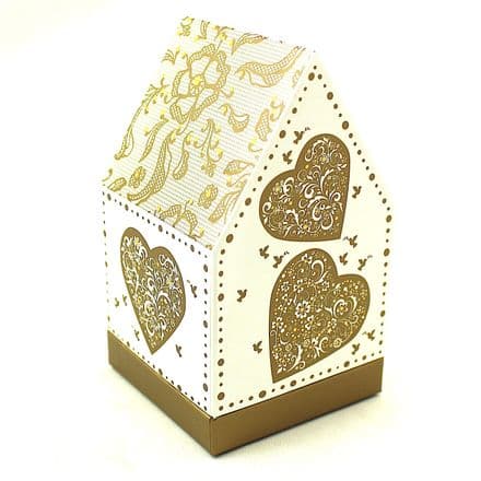Gold Hearts Box