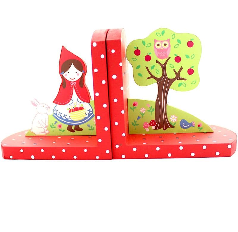 Little Red Riding Hood, Bookends, Wooden Bookends, Children's Bookends