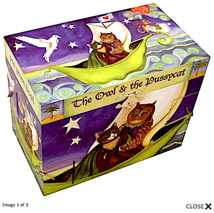 Owl-Pussycat Musical Jewellery Box (XL)
