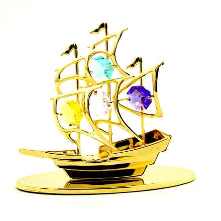 Sails Ship Cyrtal Art