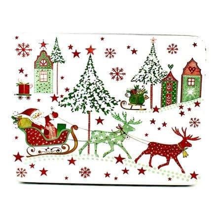 Santa Sleigh Tin