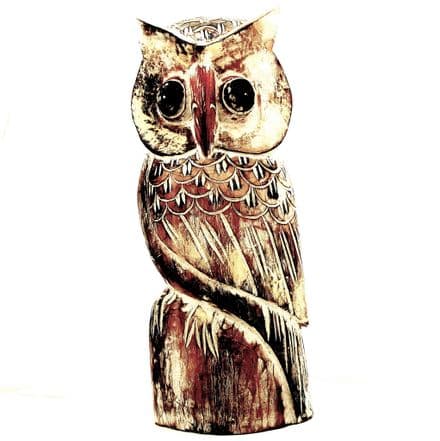 Wood Carved Owl