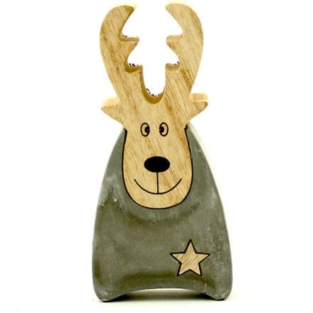Wood Slate Reindeer