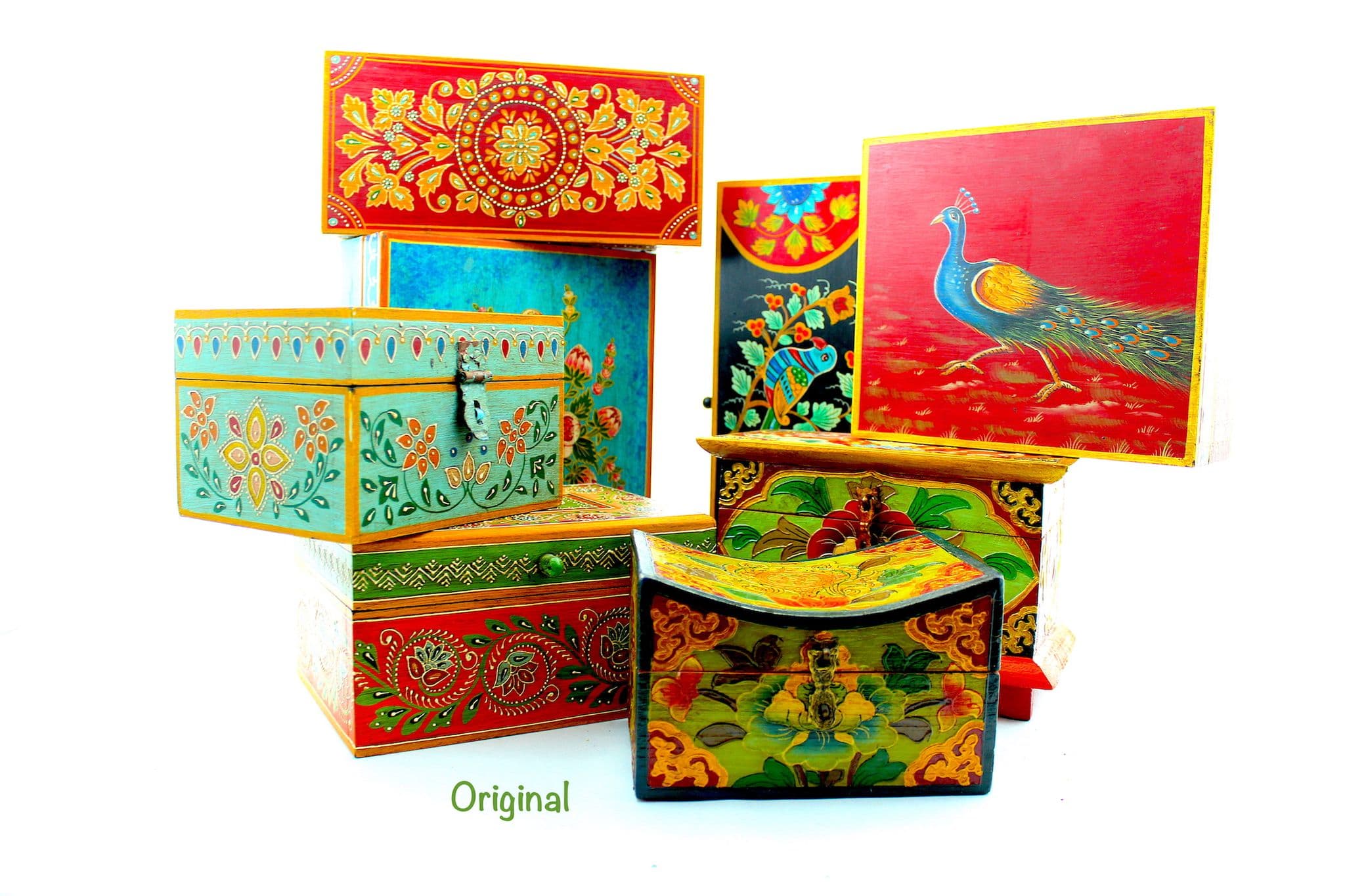 Hand painted boxes