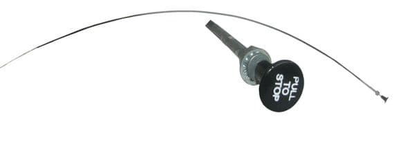 1500mm Engine Stop Cable (Round Black Knob)