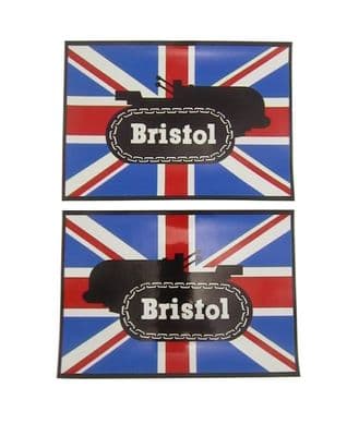 Bristol 10 Tractor Tank Stickers x 2 (1941-1947)