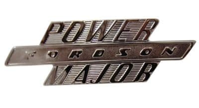 Fordson Power Major Tractor Chrome Bonnet Badge