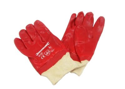 Large Red PVC Gloves