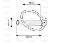 Large Ring  Linch Clip  3/8