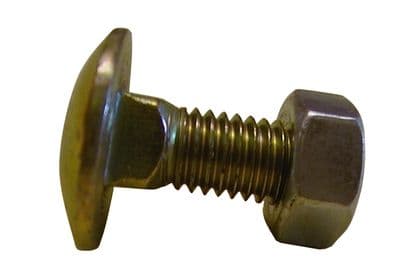 M10 X 30mm Cup Square Bolt & Nut x1
