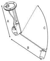 Massey Ferguson 135, 148 Fuel Gauge Sender (early)