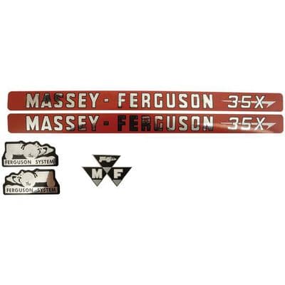 Massey Ferguson 35X Decal Set