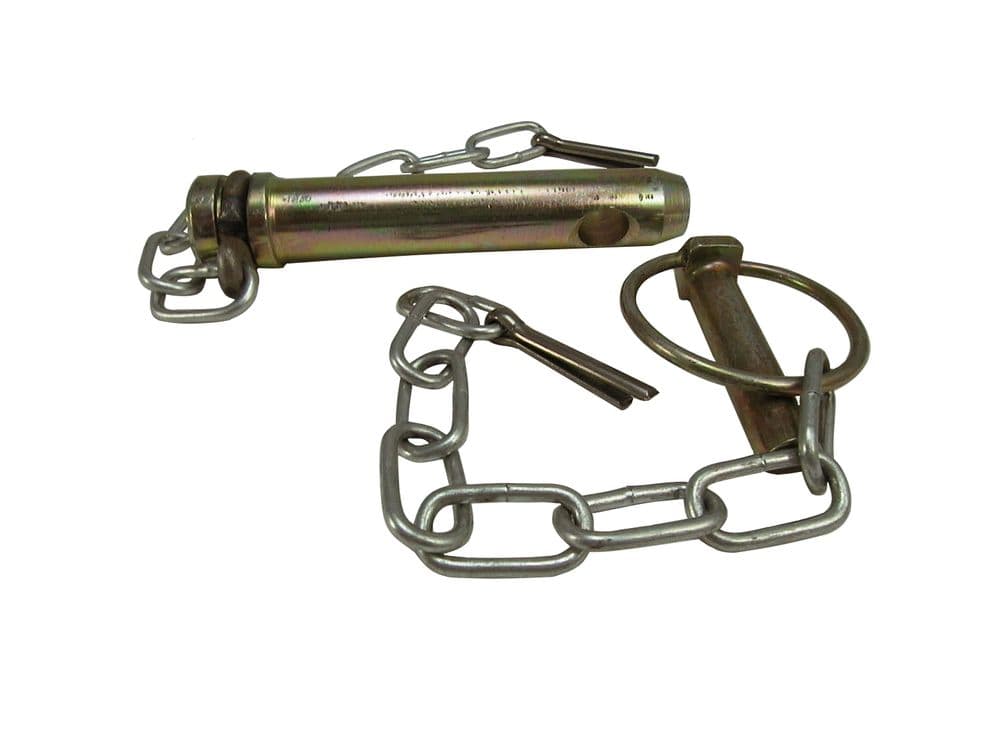 Massey ferguson Tractor Top Link Pin 102mm inc Chains & Clip